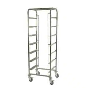 Professionele Horeca Regaalwagen - 7 x 50 x 50 cm - RVS Serveerwagen - Roestvrijstaal trolley