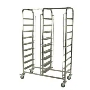 Professionele Horeca Regaalwagen - 14 x 50 x 50 cm - RVS Serveerwagen - Roestvrijstaal trolley