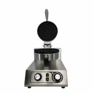 Professioneel rond horeca Wafelijzer met timer - 230V - Wafelmaker van RVS