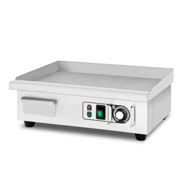 Professionele Horeca Bakplaat - geribbeld - 230V - RVS - Electrisch Grill apparaat