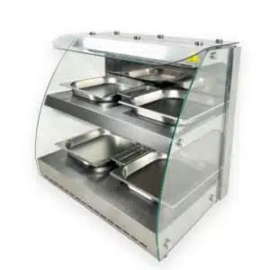 Professionele Horeca Warmhoudvitrine - 4 x 1/2 GN - 230V - RVS