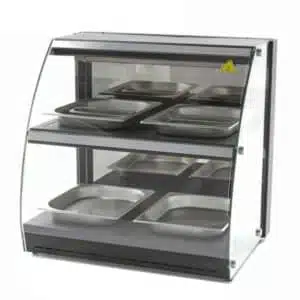 Professionele Horeca Warmhoudvitrine - 4 x 1/2 GN - 50 liter - 230V - RVS