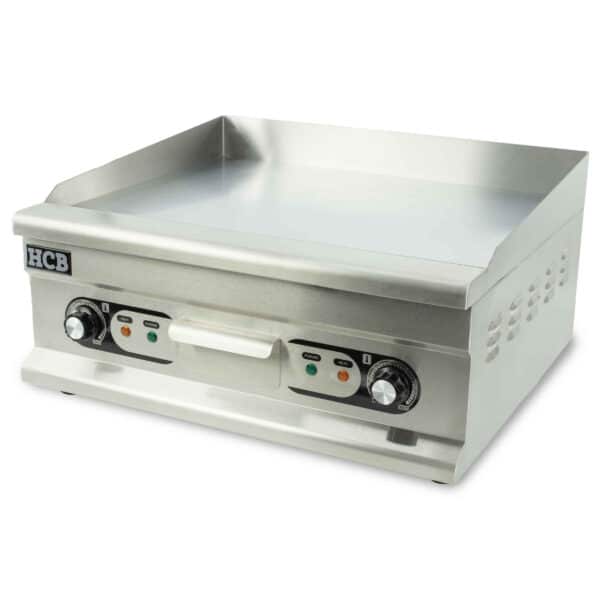 Professionele Horeca Bakplaat - glad - 400V - chroom - RVS - Electrisch Grill apparaat