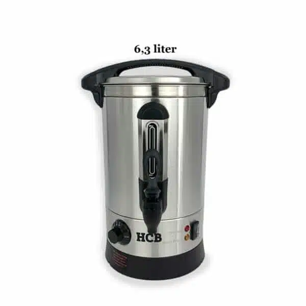 Professionele Horeca Waterboiler - dubbelwandig - 6,3 liter - 230V - RVS