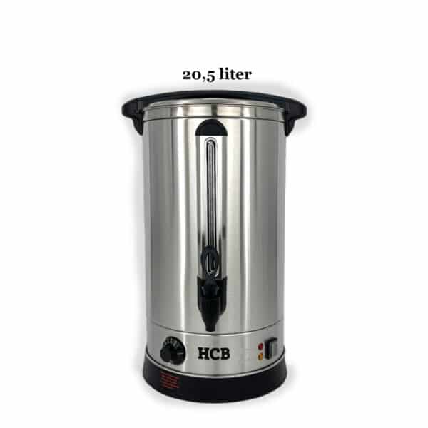 Professionele Horeca Waterboiler - dubbelwandig - 20,5 liter - 230V - RVS