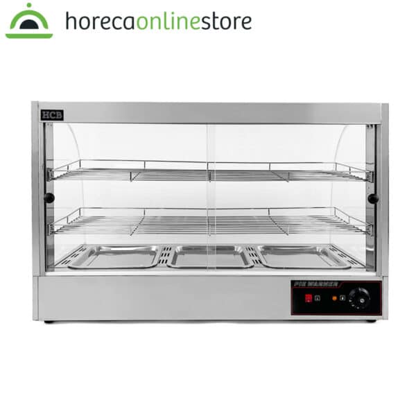 Warmhoudvitrine - 95 cm - 230V - RVS