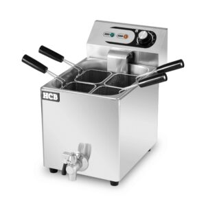 Pastakoker - 4 mandjes - 230V - RVS