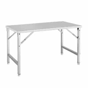 Werktafel - inklapbaar - 180 x 70 x 80 cm - RVS