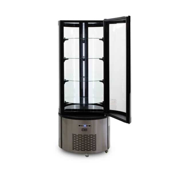 Ronde gebaksvitrine - 400 liter - 230V - RVS - HCB