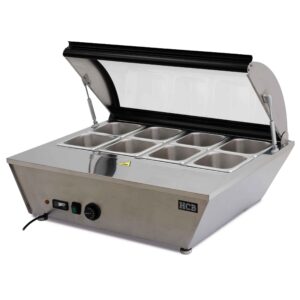 Opzet warmhoudvitrine - 67 liter - 76,5 cm - 230V - RVS - HCB