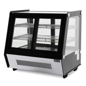 Professionele Horeca Luxe koelvitrine - 125 liter - 230V - RVS Gebaksvitrine