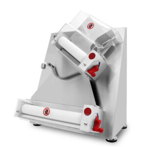 Professionele Horeca Uitrolmachine voor Pizza - dubbele deeg rollen - 30 cm - 230V - RVS Pizzapers - Tortilla maker - Tortilla pers - Elektrisch