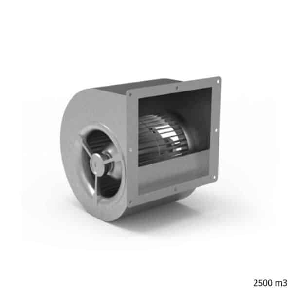 Afzuigmotor - slakkenhuis - 2500 m3 - 230V - RVS