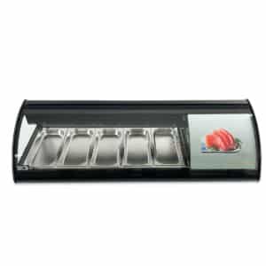 Sushivitrine - 5 x 1/3 GN - 130 cm - 230V