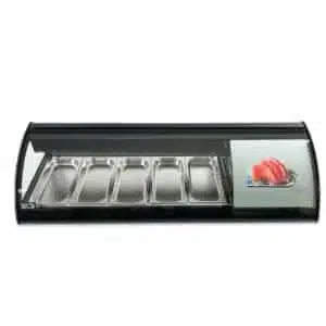 Sushivitrine - 5 x 1/3 GN - 130 cm - 230V