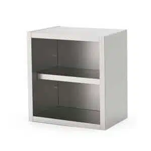 Wandkast - open model - 60 cm - RVS