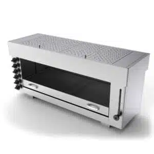 Salamander grill - 6 branders - 129 cm - RVS