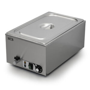 HCB Bain marie - 1 x 1/1 GN - met aftapkraan - 230V - RVS