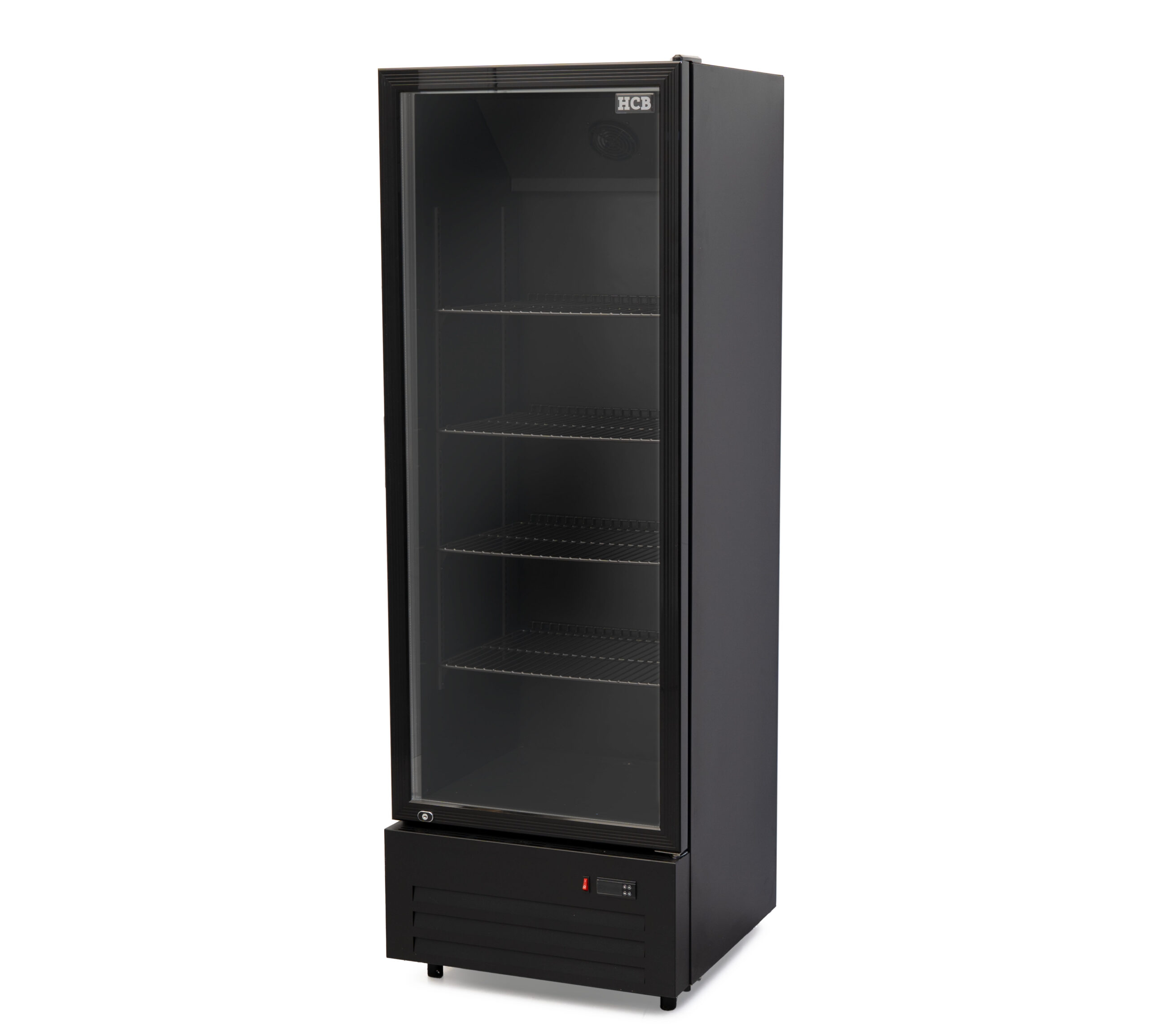 Glasdeurkoeling - 310 liter - zwart - 230V - HCB