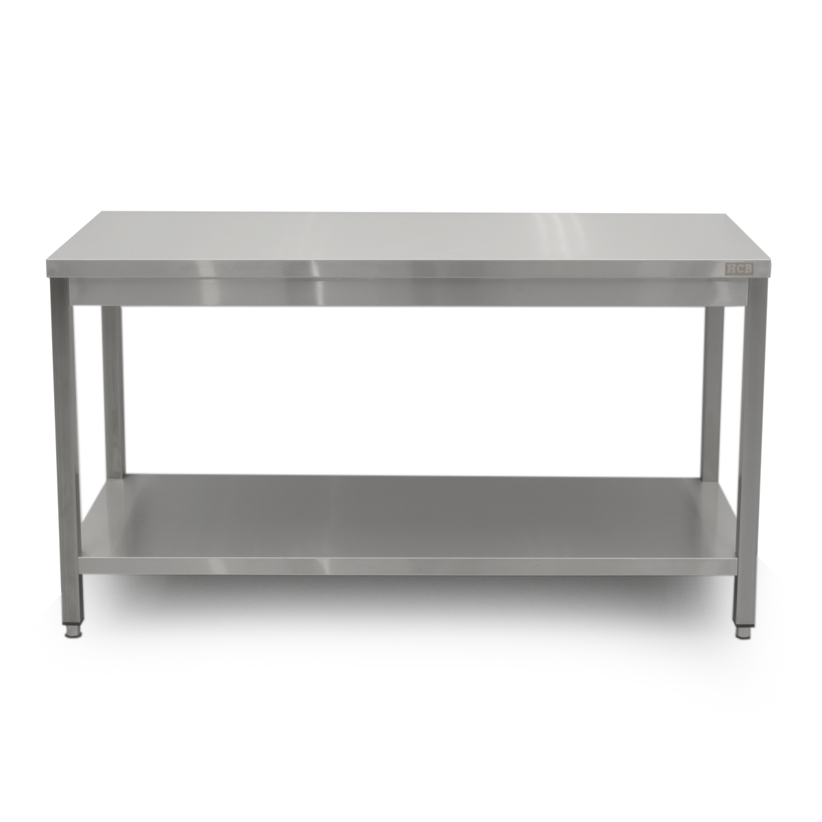 HCB Basic-line Werktafel - met onderschap - 150 x 60 x 85 cm - RVS - Afbeelding 3