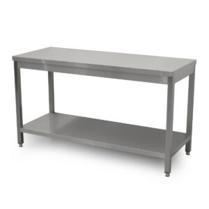 HCB Basic-line Werktafel - met onderschap - 150 x 60 x 85 cm - RVS