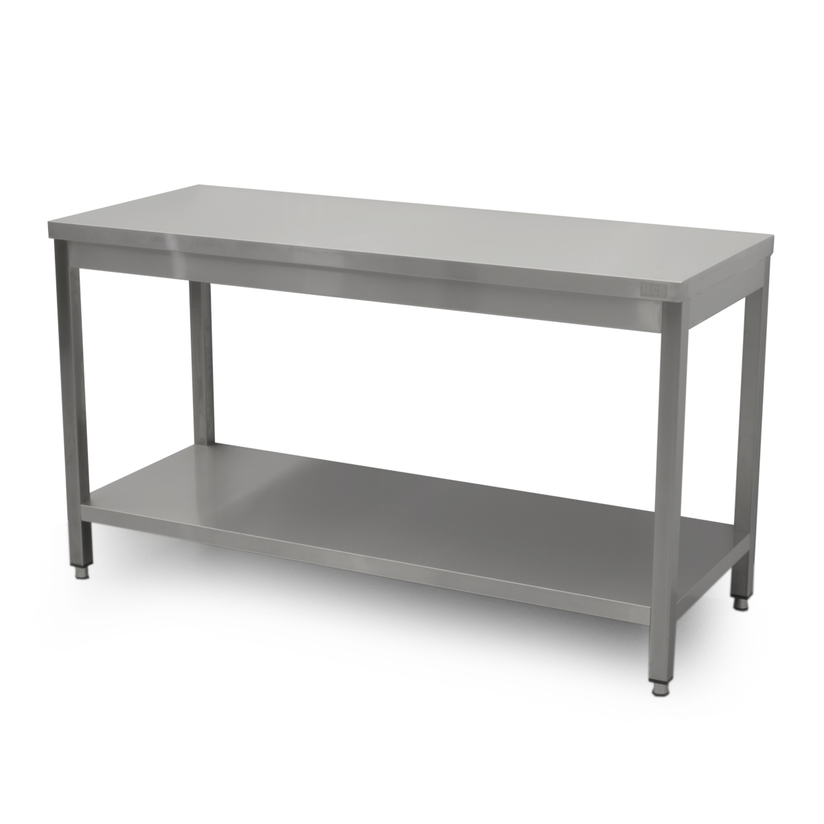 HCB Basic-line Werktafel - met onderschap - 150 x 60 x 85 cm - RVS