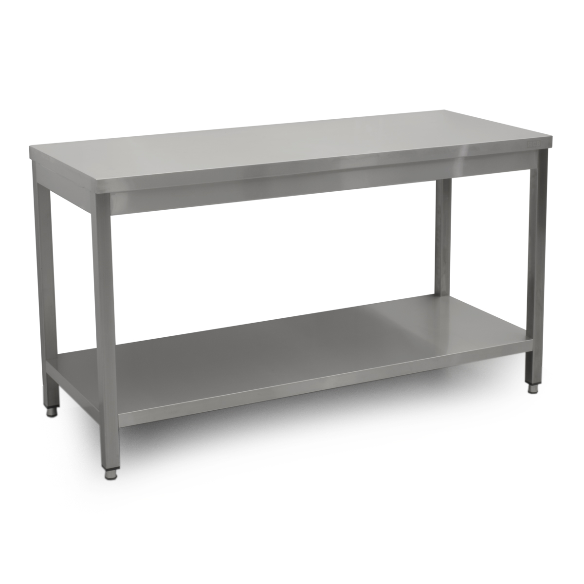 HCB Basic-line Werktafel - met onderschap - 150 x 60 x 85 cm - RVS - Afbeelding 2