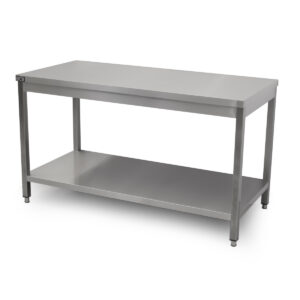 HCB Basic-line Werktafel - met onderschap - 150 x 70 x 85 cm - RVS