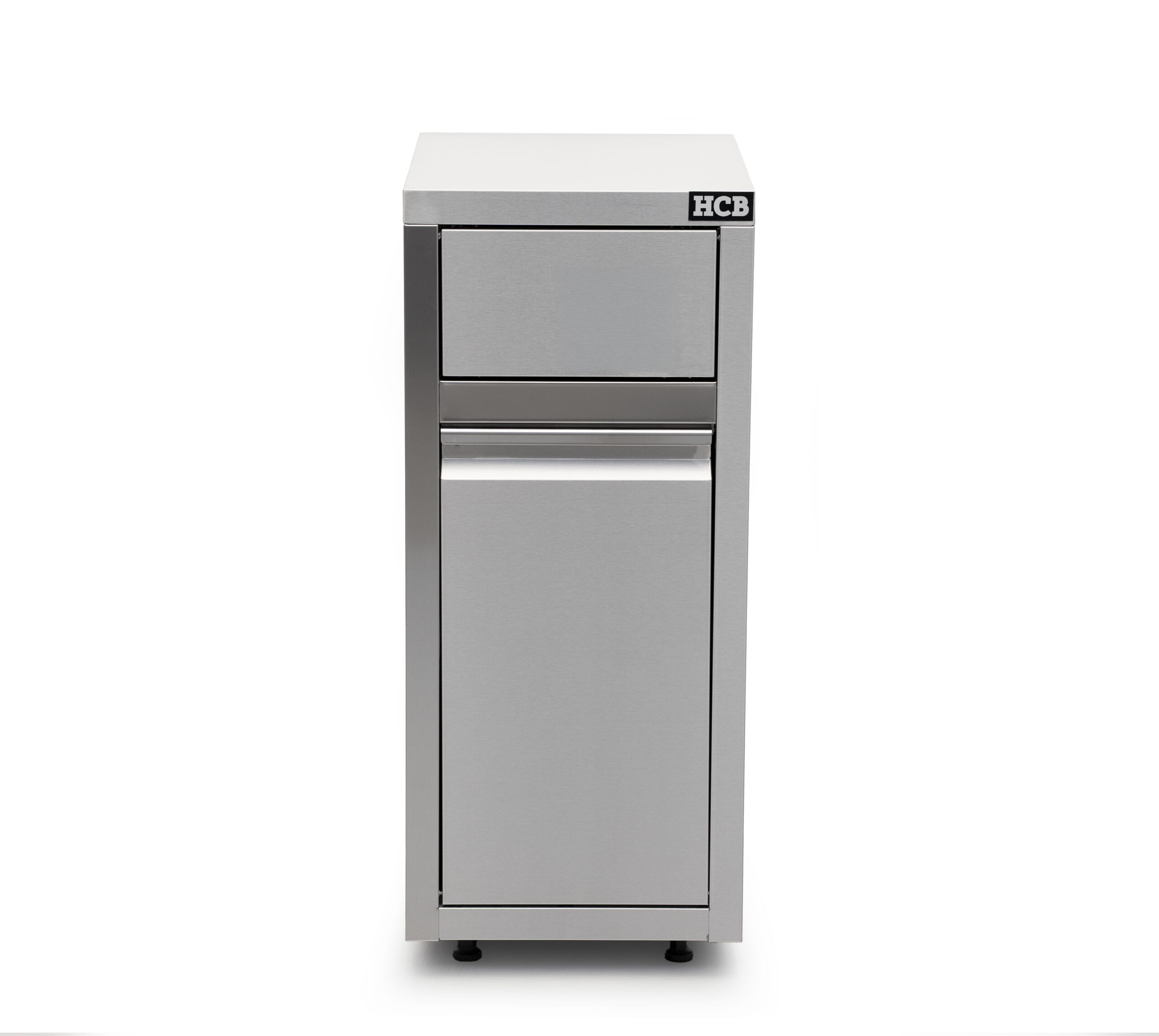 HCB Prullenbak - verrijdbaar - 50 liter - duwdeksel - RVS - Afbeelding 7