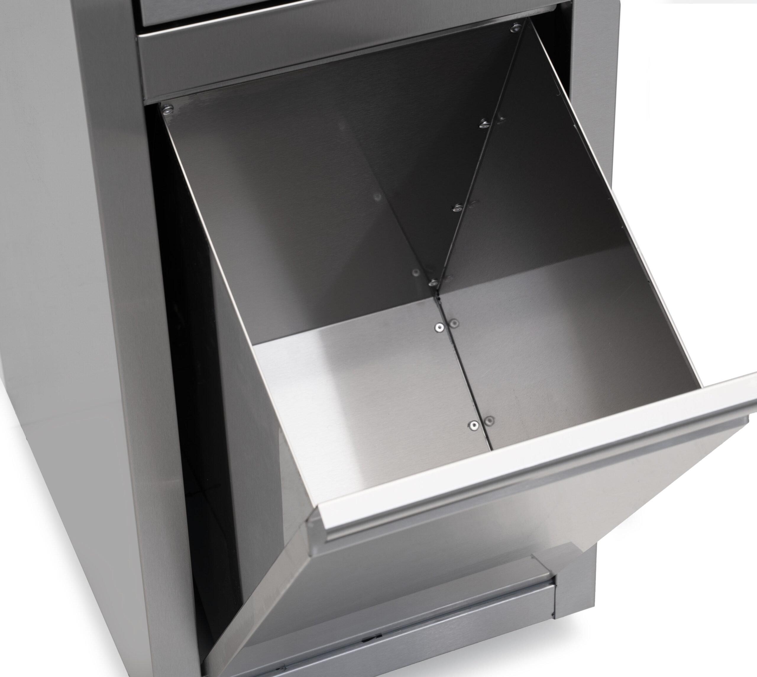 HCB Prullenbak - verrijdbaar - 50 liter - duwdeksel - RVS - Afbeelding 5