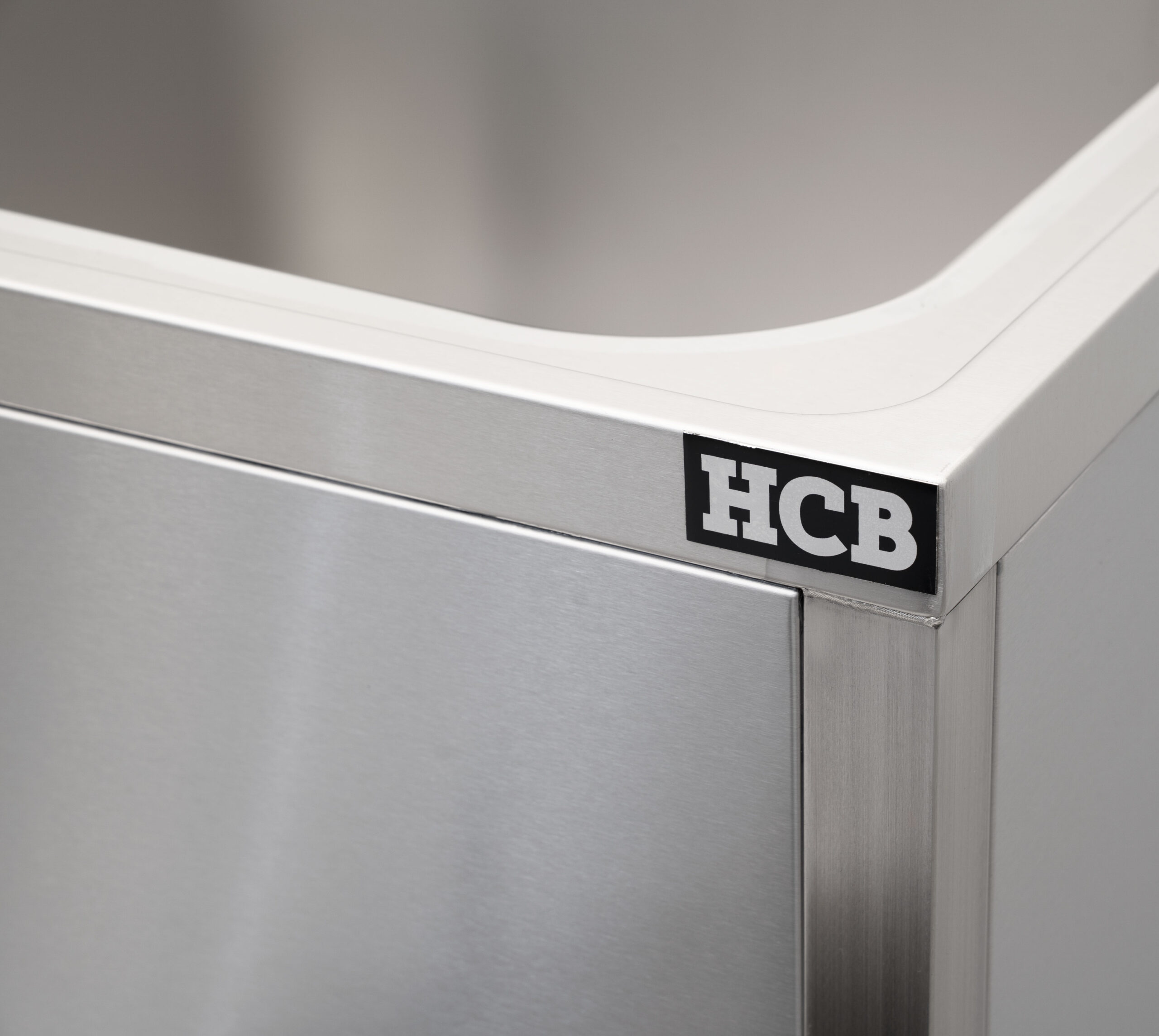 HCB Spoeltafel - enkele spoelbak rechts - 140 cm - RVS