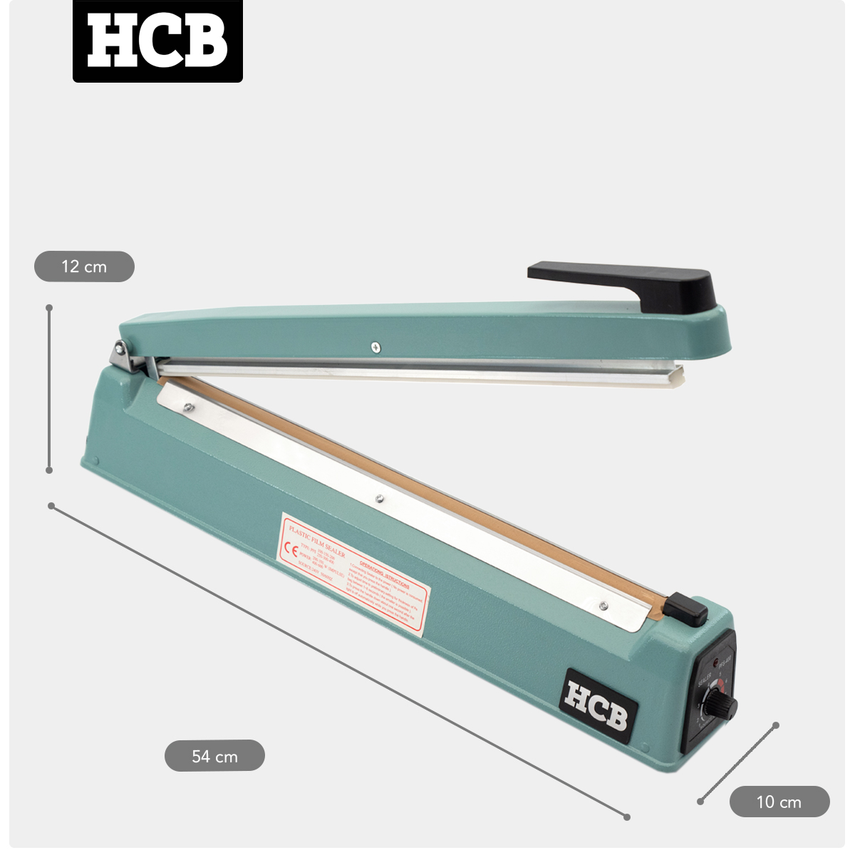 HCB Impulse handsealer - 400 mm - 230V - Afbeelding 8