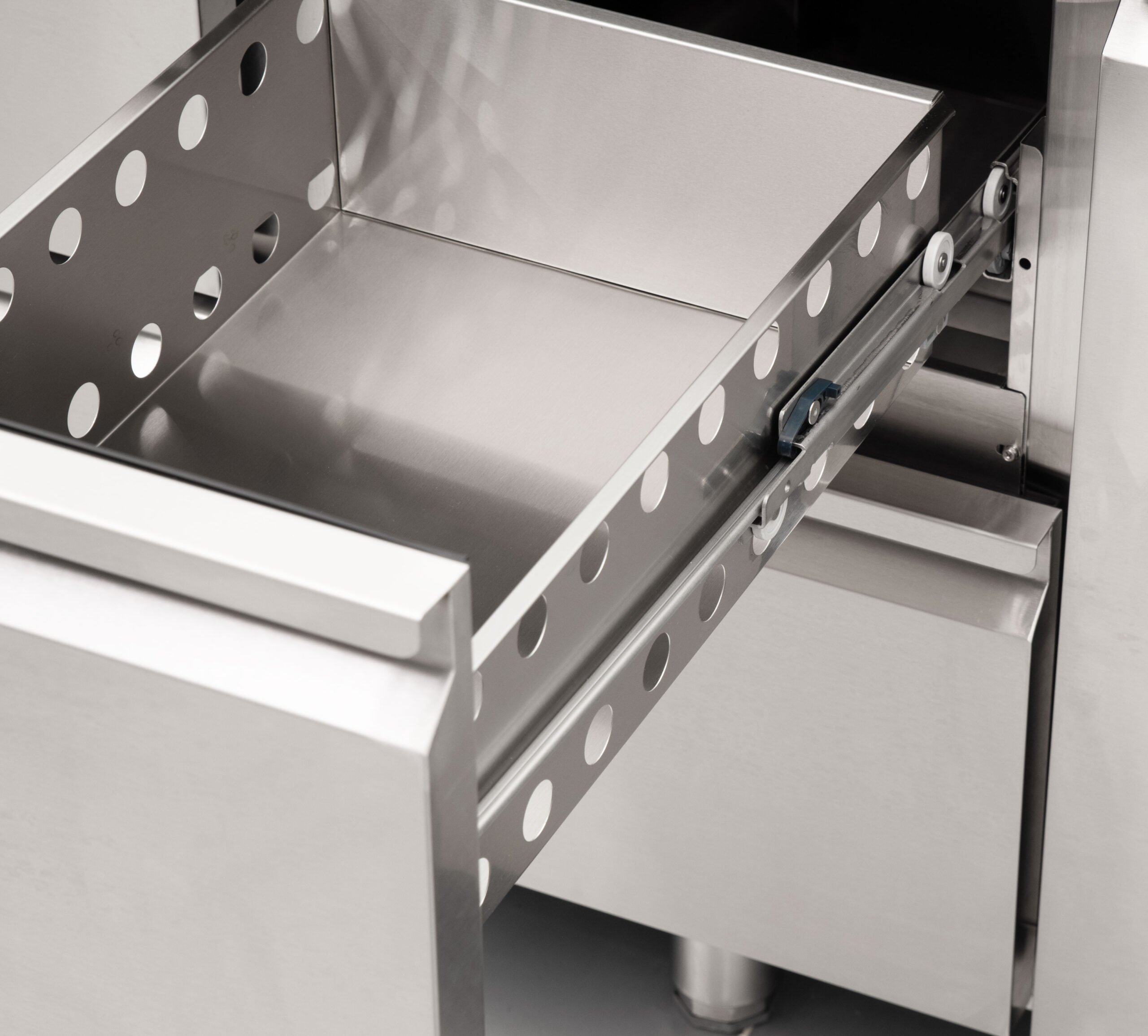 HCB Basic-line Koelwerkbank - 6 lades - 1 deur - 223 cm - 230V - RVS - Afbeelding 4