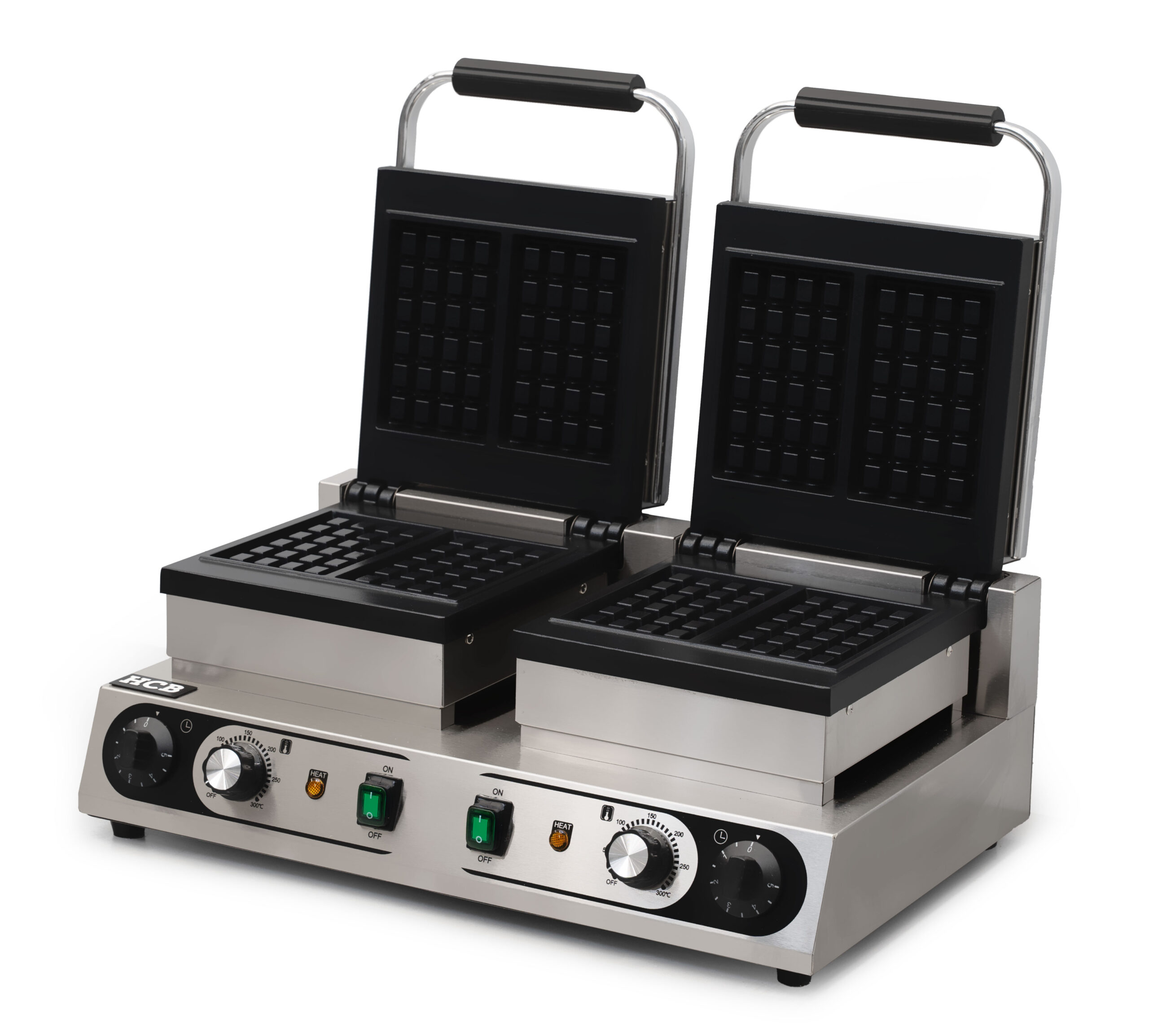 HCB Wafelijzer - Luikse wafels - 4st - 230V - RVS - Afbeelding 5