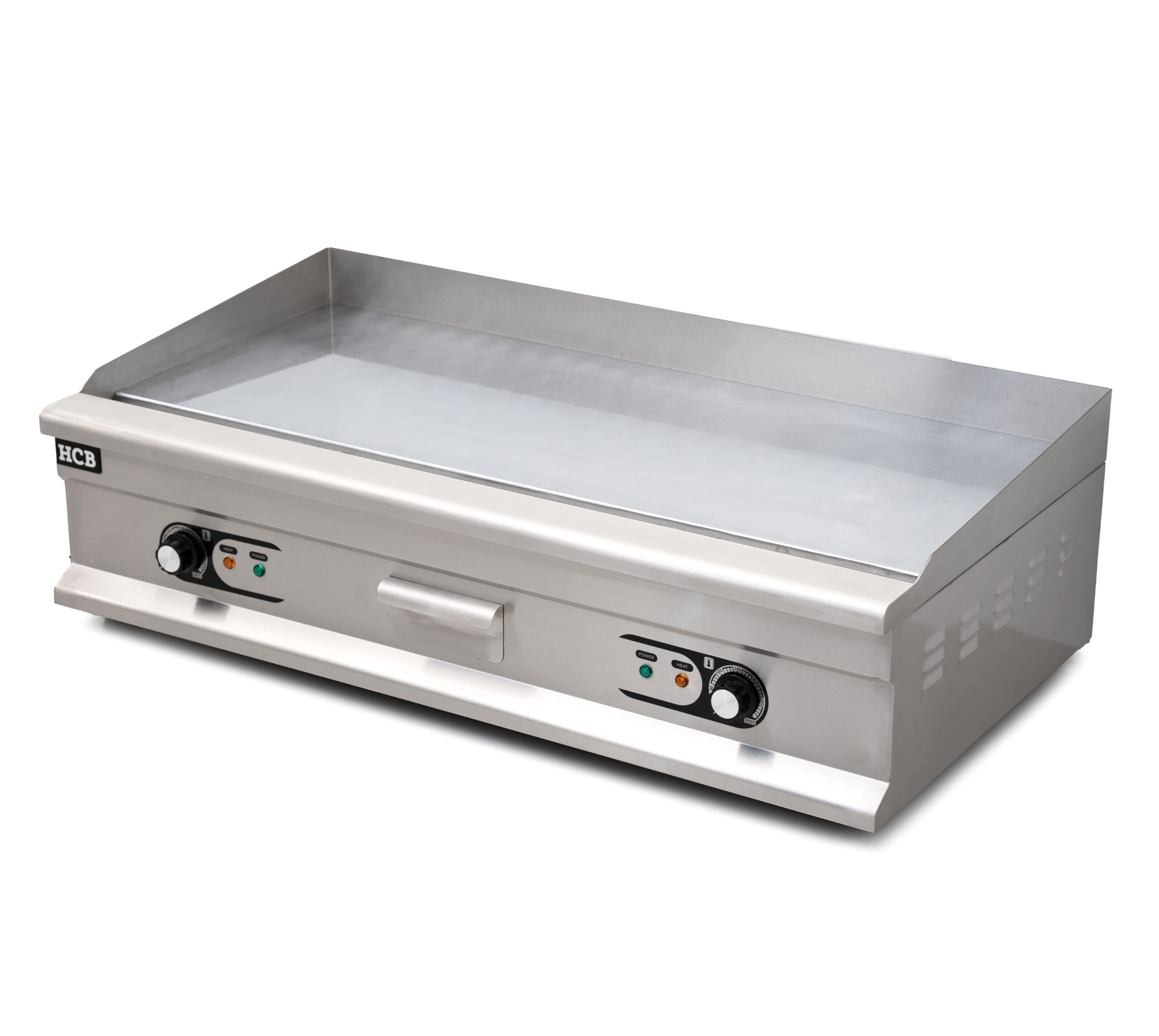 HCB Bakplaat - glad - chroom - 100 cm - 400V - RVS