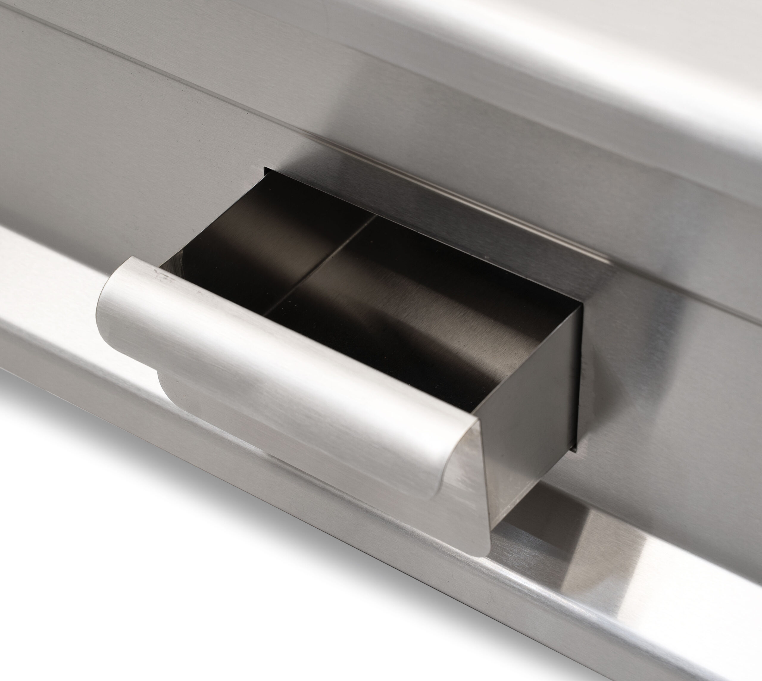 HCB Bakplaat - glad - chroom - 100 cm - 400V - RVS