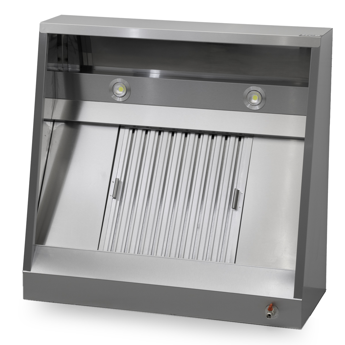 HCB Afzuigkap - schuin model - 100 cm - RVS
