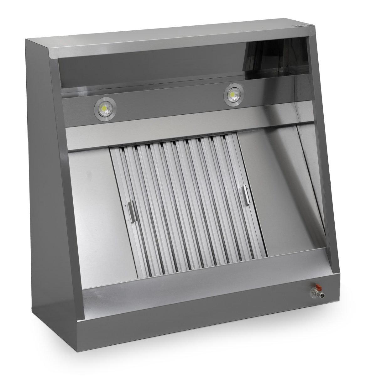 HCB Afzuigkap - schuin model - 100 cm - RVS