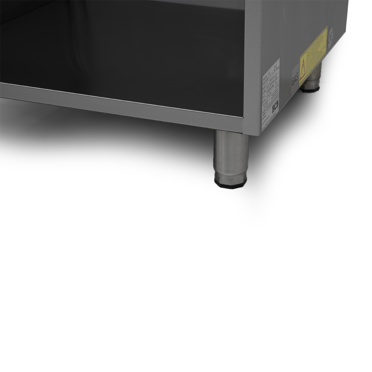 HCB Gasfornuis - 4 pitten - 70 cm - 24 kW - RVS