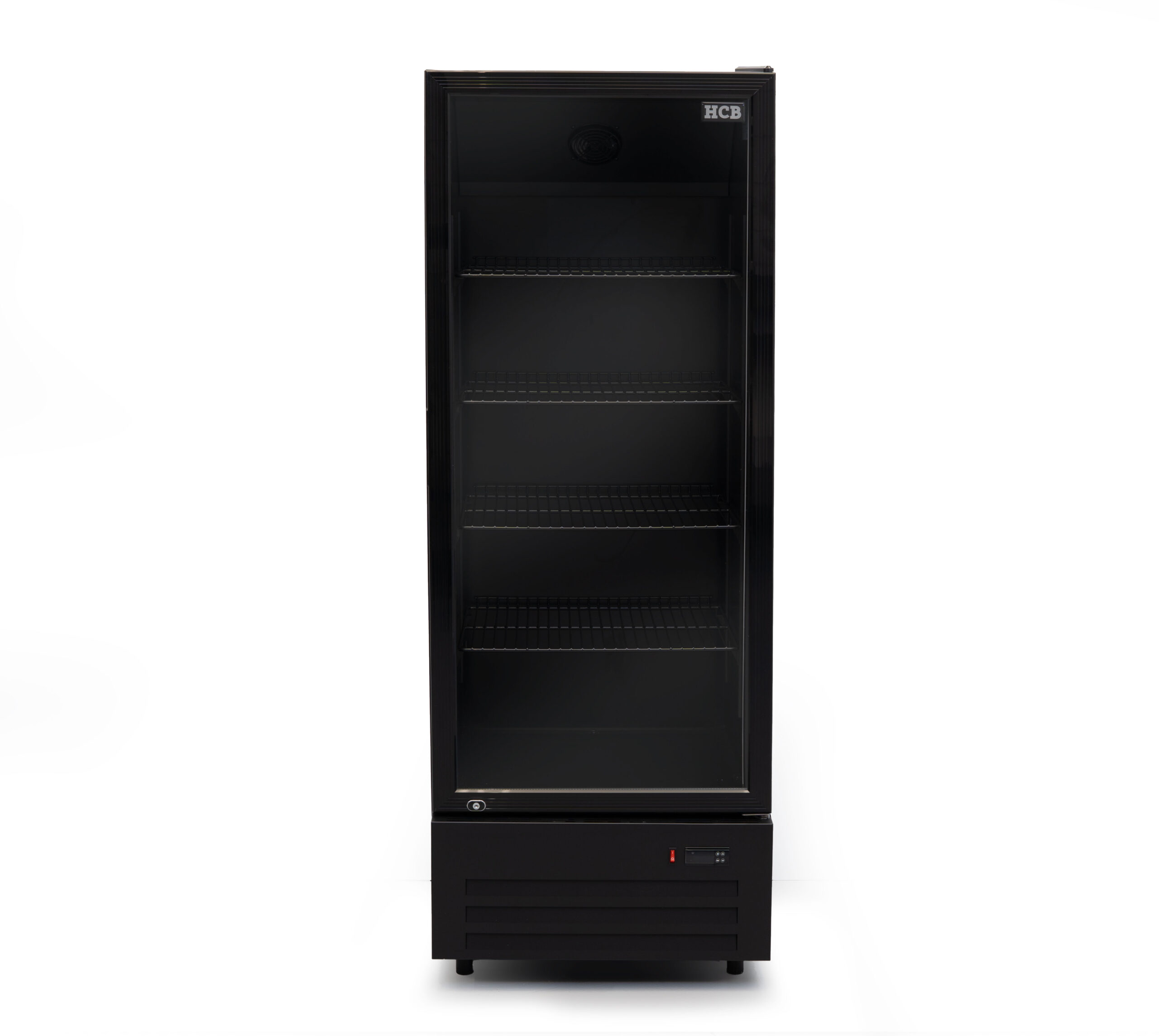 HCB Glasdeurkoeling - 289 liter - zwart - 230V
