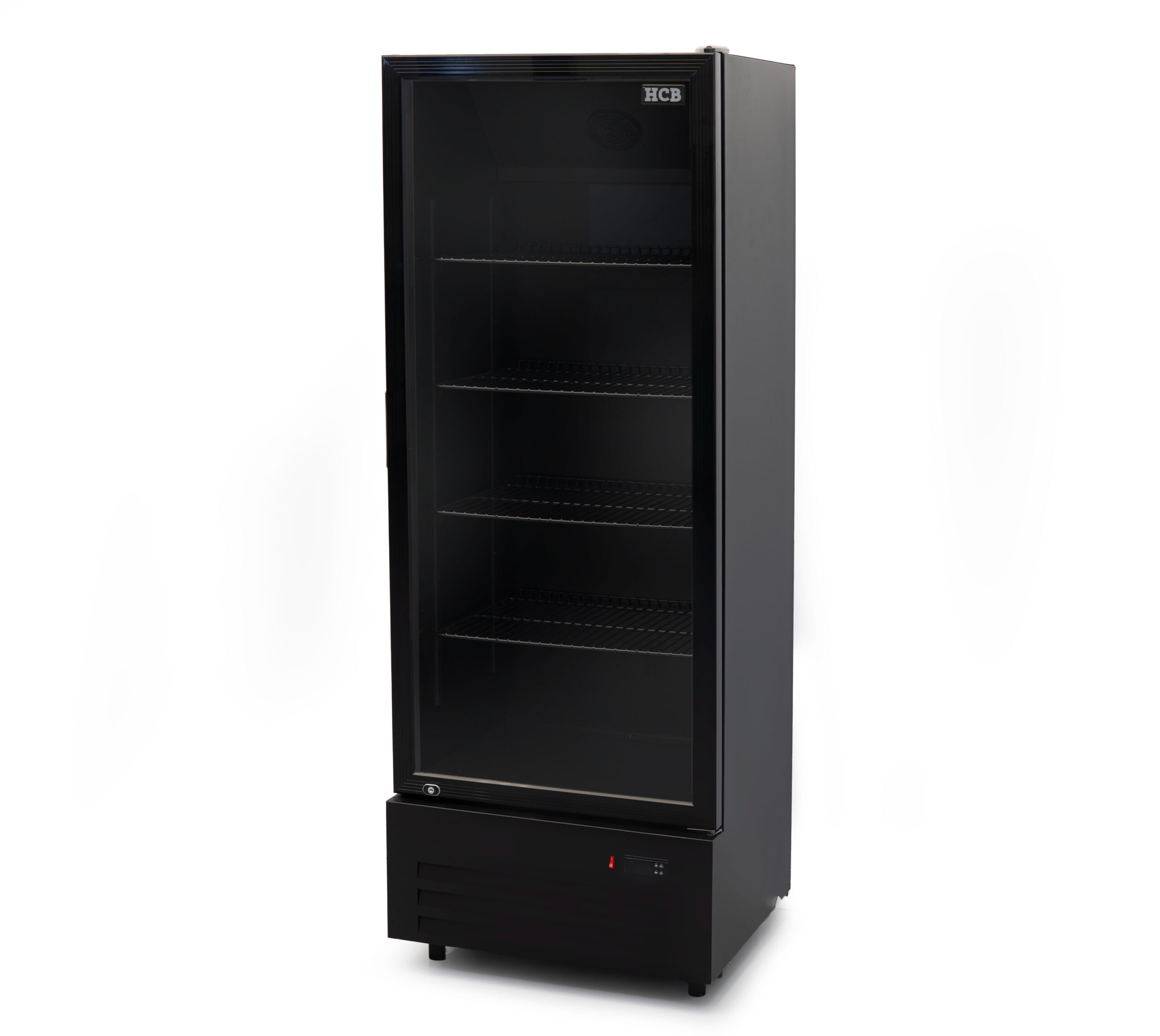 HCB Glasdeurkoeling - 289 liter - zwart - 230V
