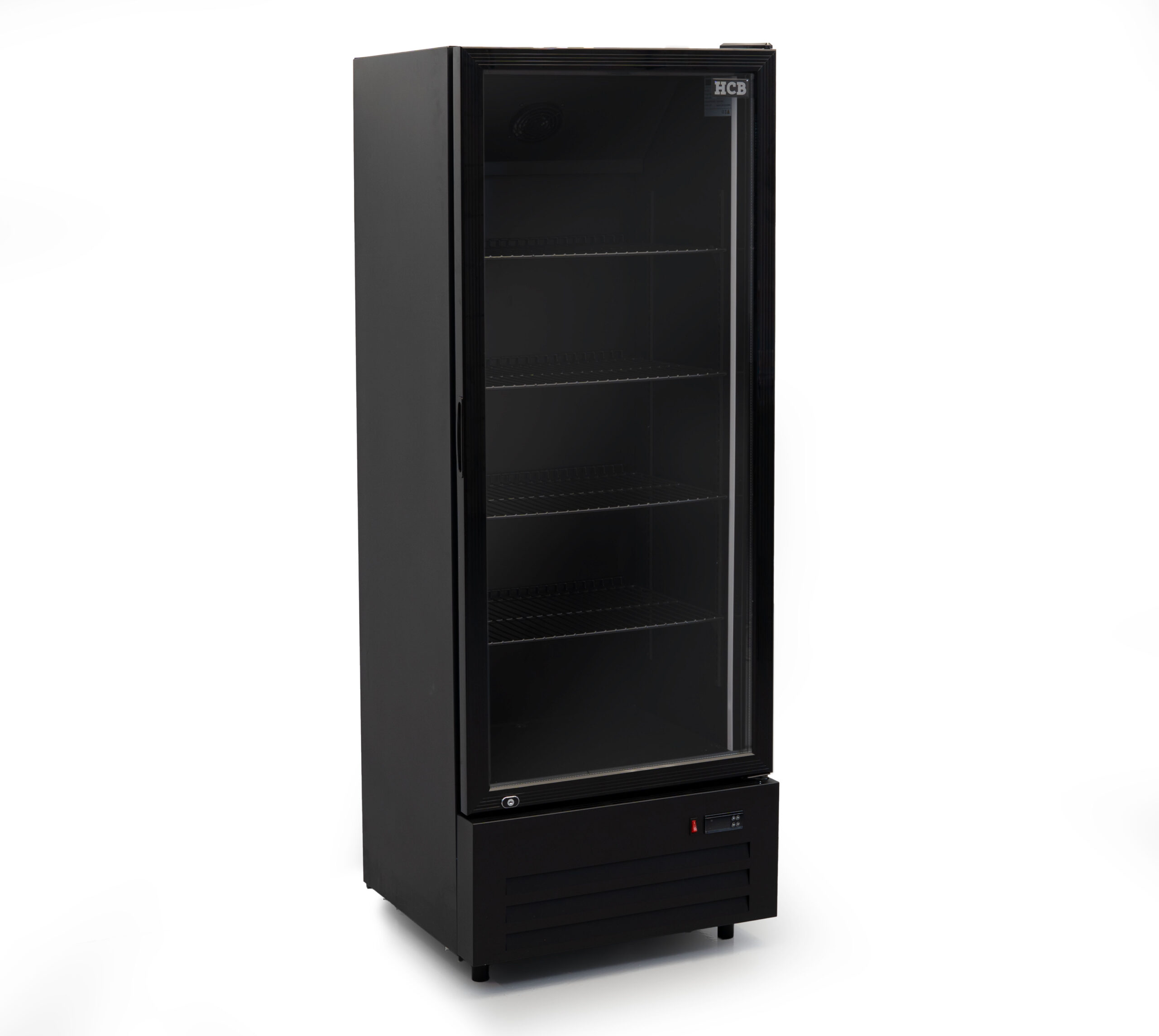 HCB Glasdeurkoeling - 289 liter - zwart - 230V