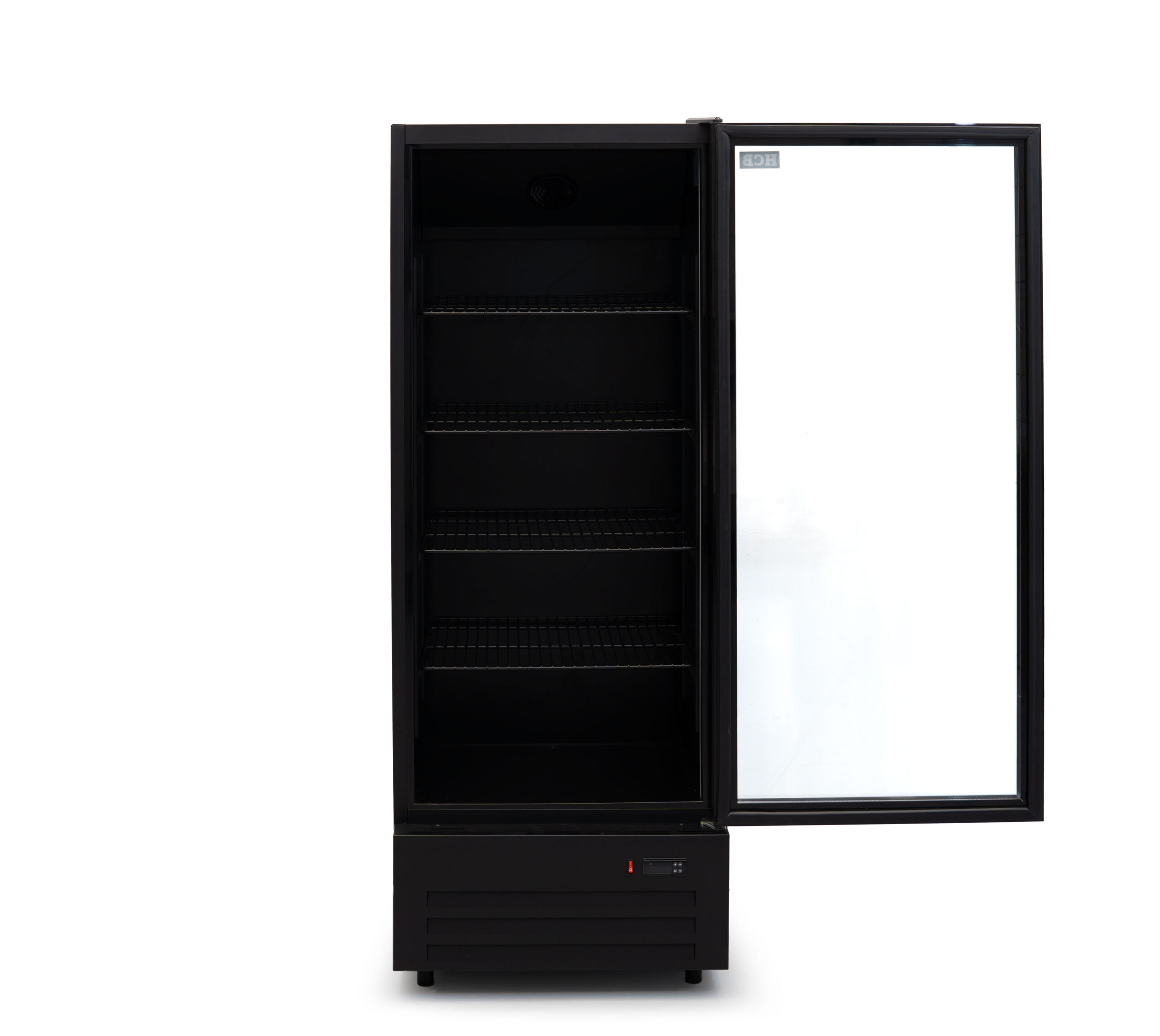 HCB Glasdeurkoeling - 289 liter - zwart - 230V