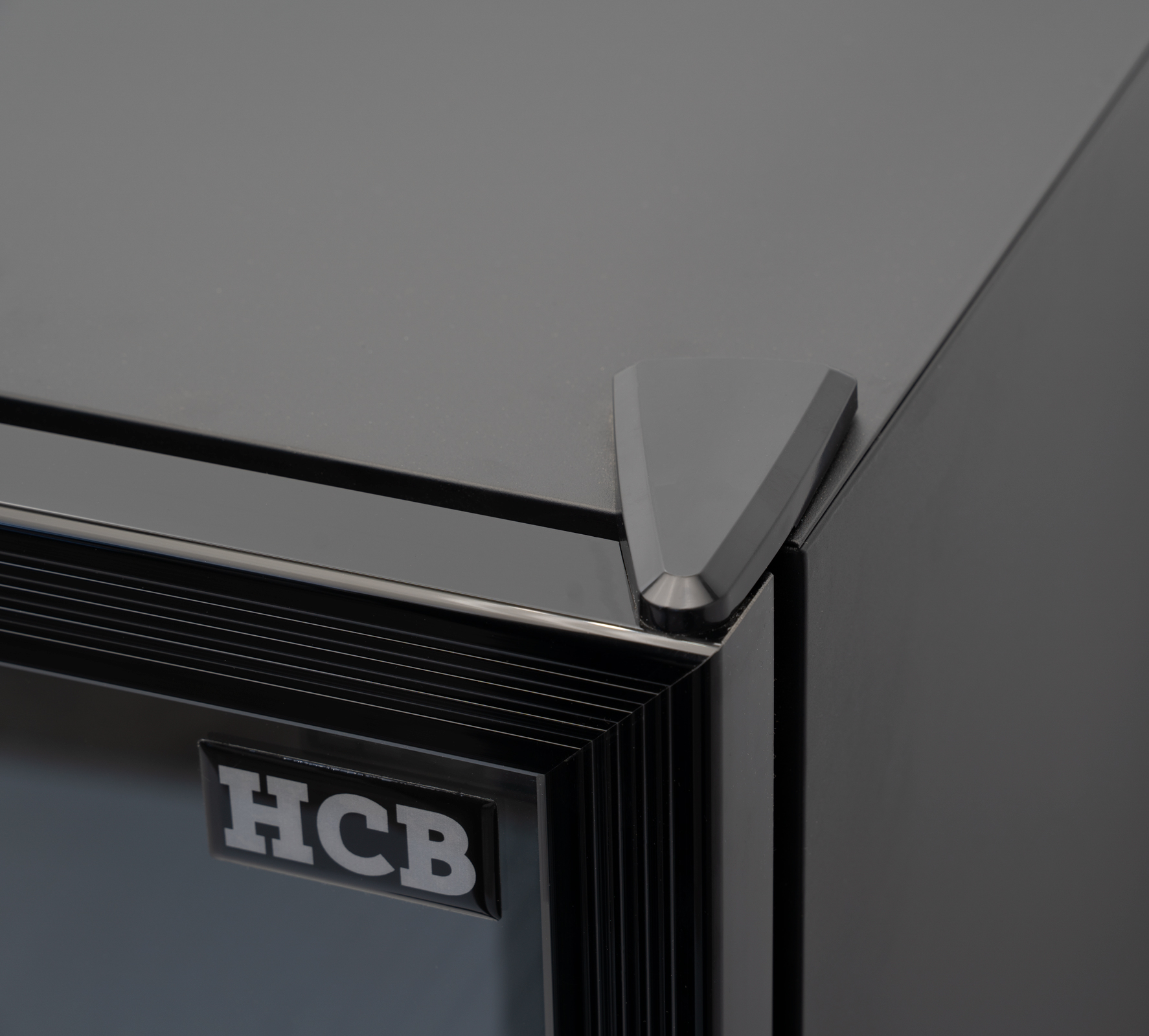 HCB Glasdeurkoeling - 289 liter - zwart - 230V