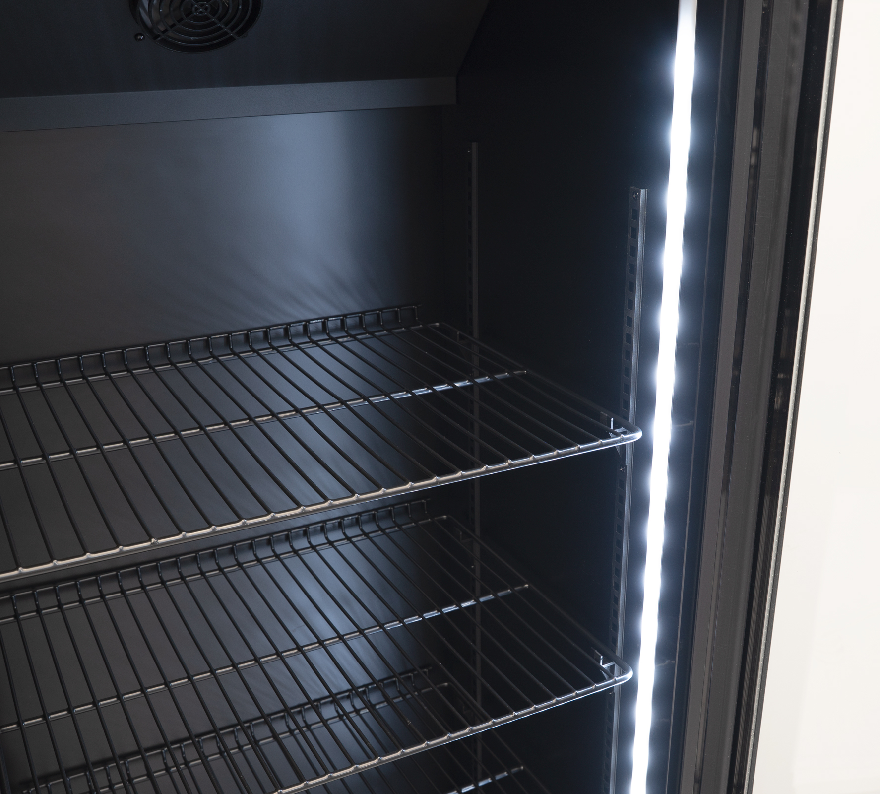 HCB Glasdeurkoeling - 289 liter - zwart - 230V