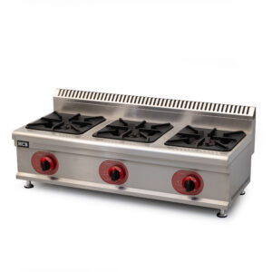 HCB fornuis - 3 pitten - propaan - 21,9 kW - 104 cm - RVS