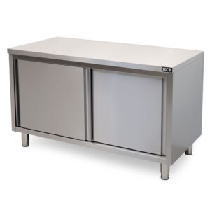 HCB Pro-line Werkkast - schuifdeuren - 140 cm - RVS