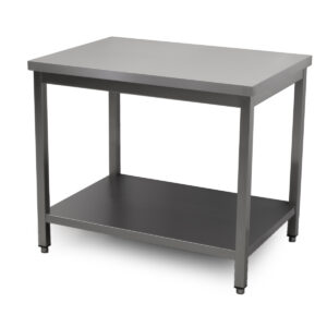 HCB Pro-line Werktafel - met onderschap - 100 x 70 x 85 cm - RVS
