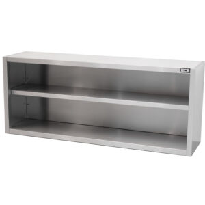 HCB Pro-line Wandkast - open model - 160 cm - RVS