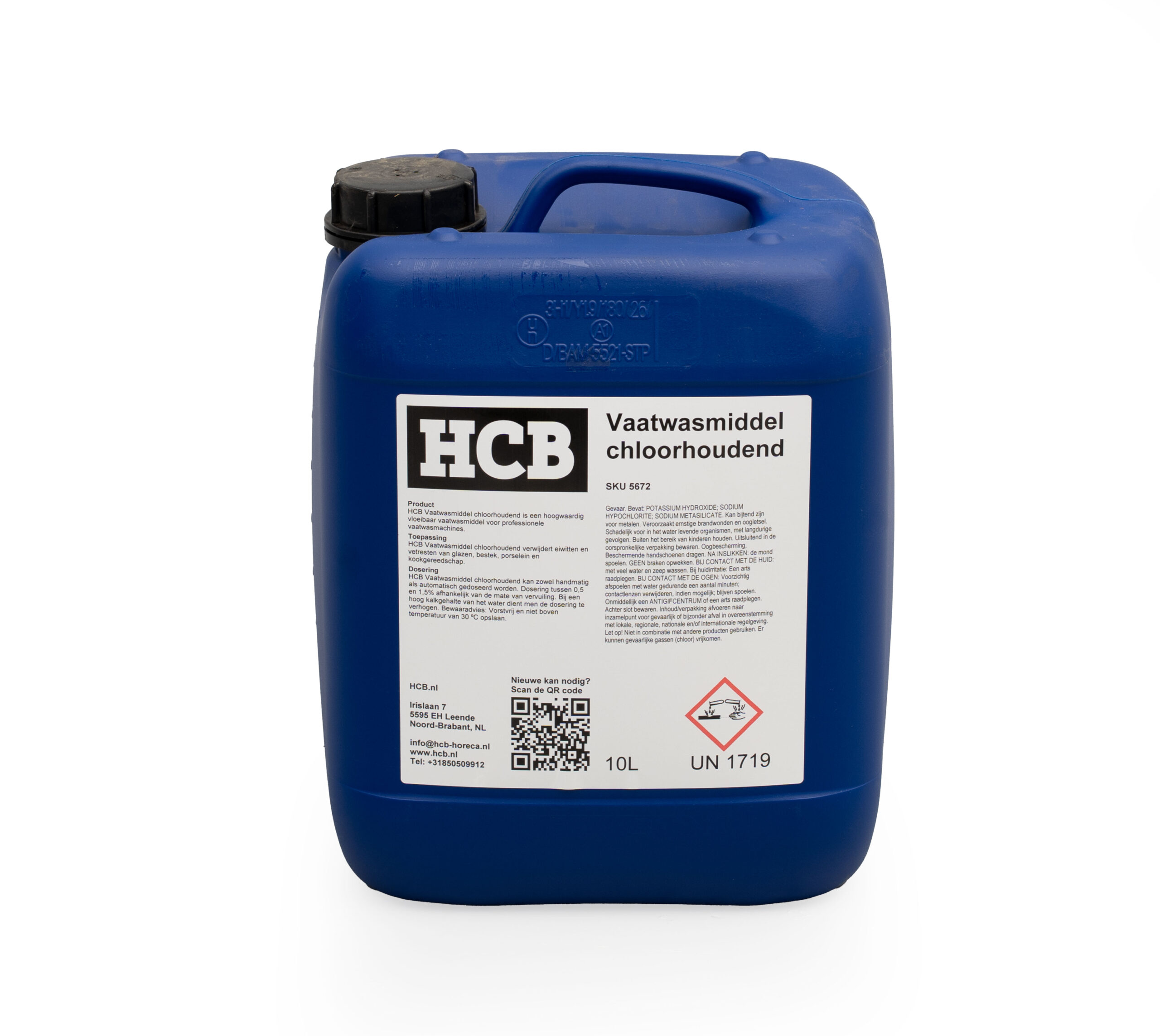 HCB Vaatwasmiddel - 10 liter - chloorhoudend - universeel voor vaatwassers